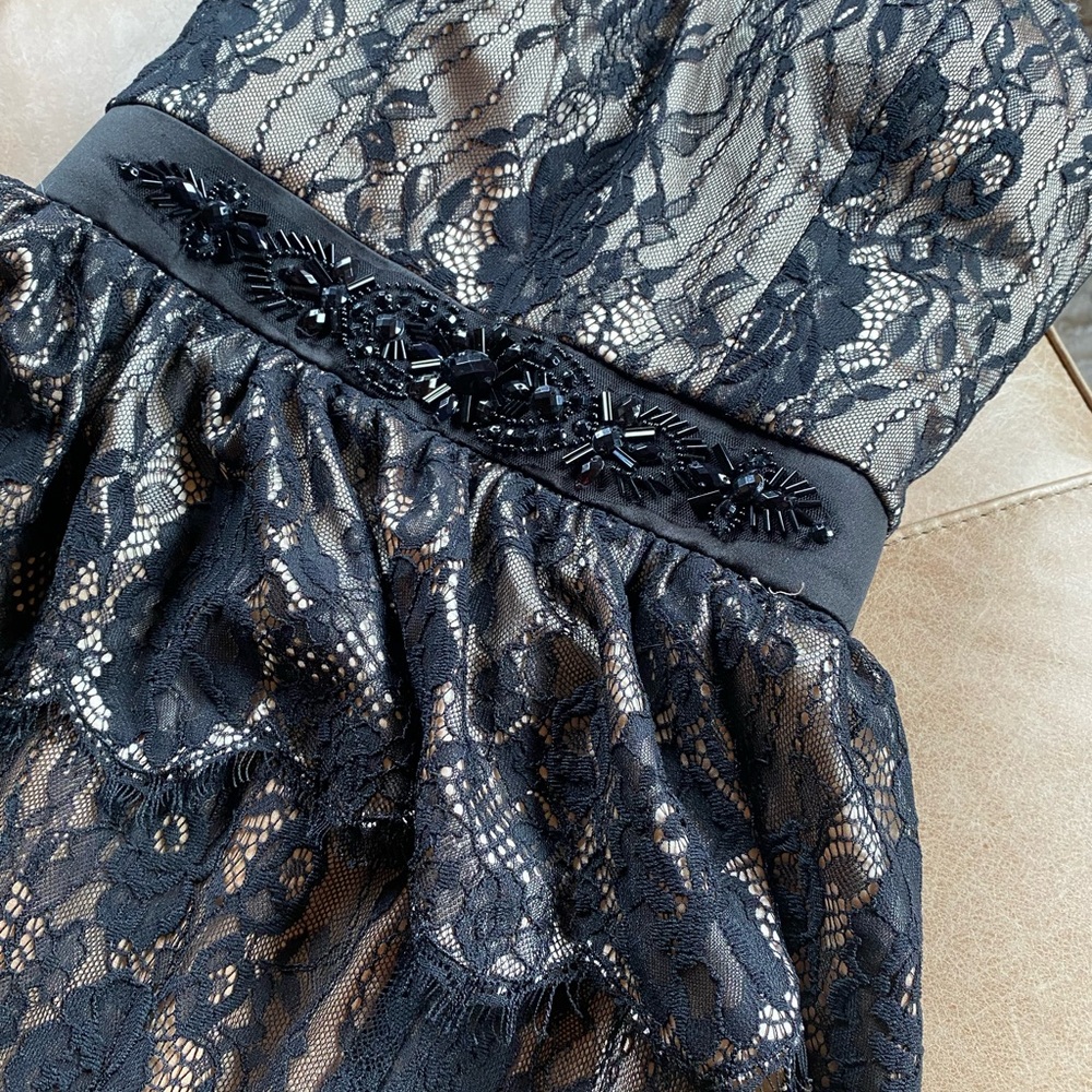 Black Lace Formal Gown